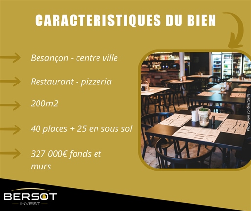 Exclusivity : For sale Building + business Restaurant Pizzeria in Besançon