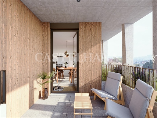 2 bedroom apartment with balcony inserted in new premium development in Antas