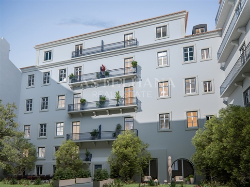 1 bedroom apartment with balcony in new development in Santos, Lisbon