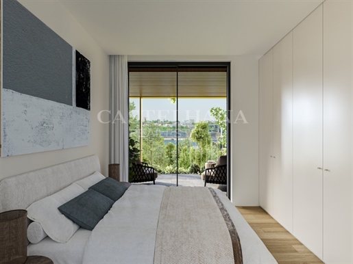 Appartement 2 chambres avec espace extérieur. À côté de la marina du Douro