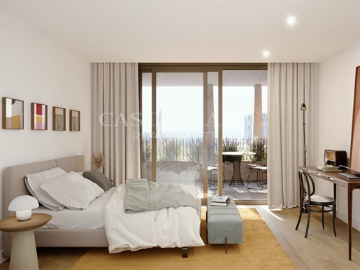 Appartement roof top 3 chambres avec balcon inséré dans un nouveau développement premium à Antas