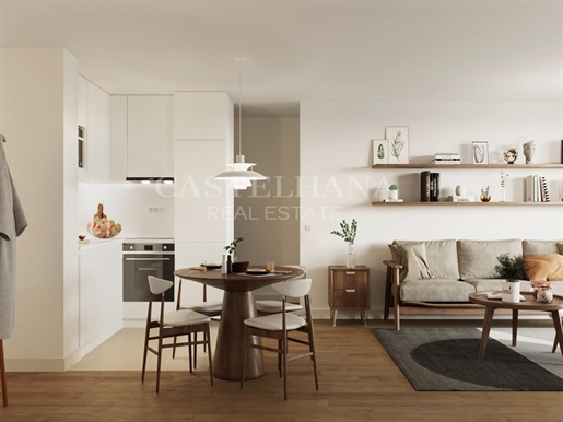 Appartement 4 chambres avec balcon inséré dans un nouveau développement premium à Antas