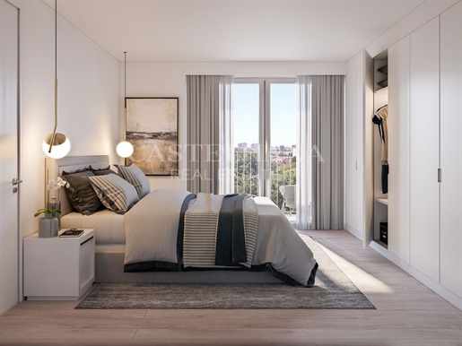 Appartement de 3 chambres avec balcon inséré dans un nouveau développement à Lisbonne