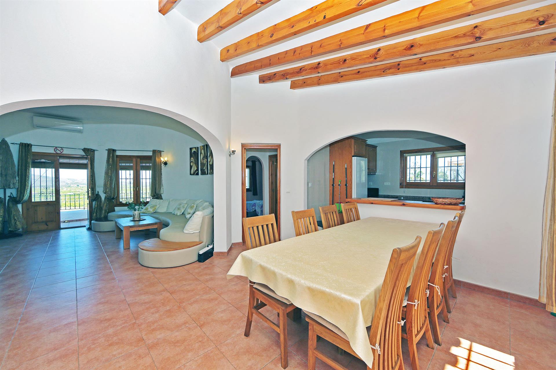 Villa con piso de huespedes y vista panorámica en Monte Pego