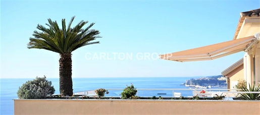 Penthouse avec vue mer, Cap-Martin, Monaco à couper le souffle, jardin et solarium privé, piscine