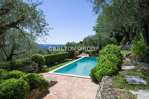 Arrière-Pays Cannois - Authentique villa provençale avec vue mer panoramique