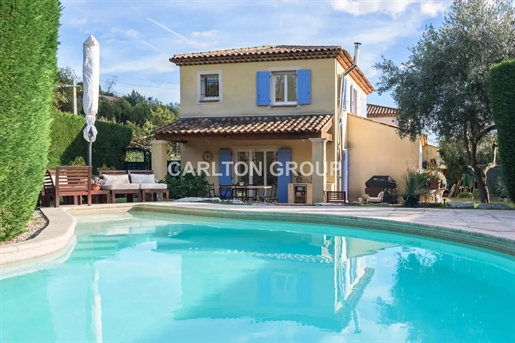 Rouret - Sole Agent : Sunny Provençal style family villa with swimming pool and 10mn walking distanc