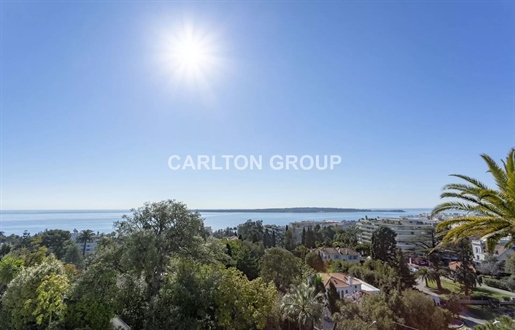 Cannes Californie - Weelderige, luxueus gerenoveerde Belle Epoque met uitzicht op zee