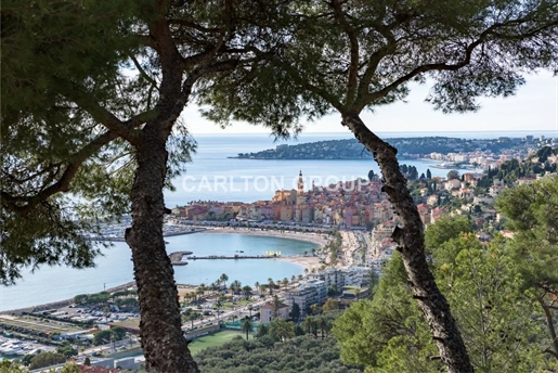 Garavan, villa provençale avec une sublime vue sur la mer