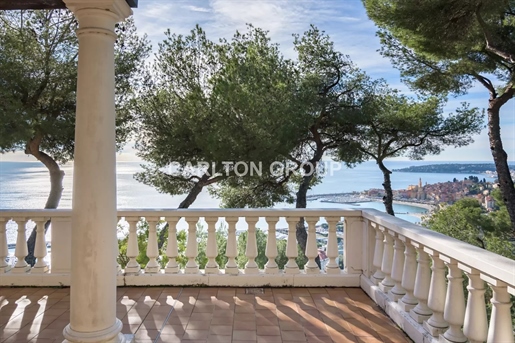 Garavan, villa provençale avec une sublime vue sur la mer