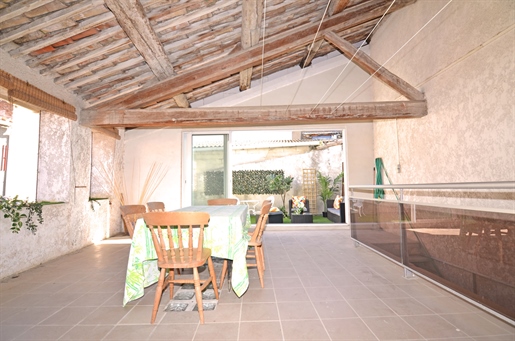 Spacious stone house with garage and private terrace in the Minervois