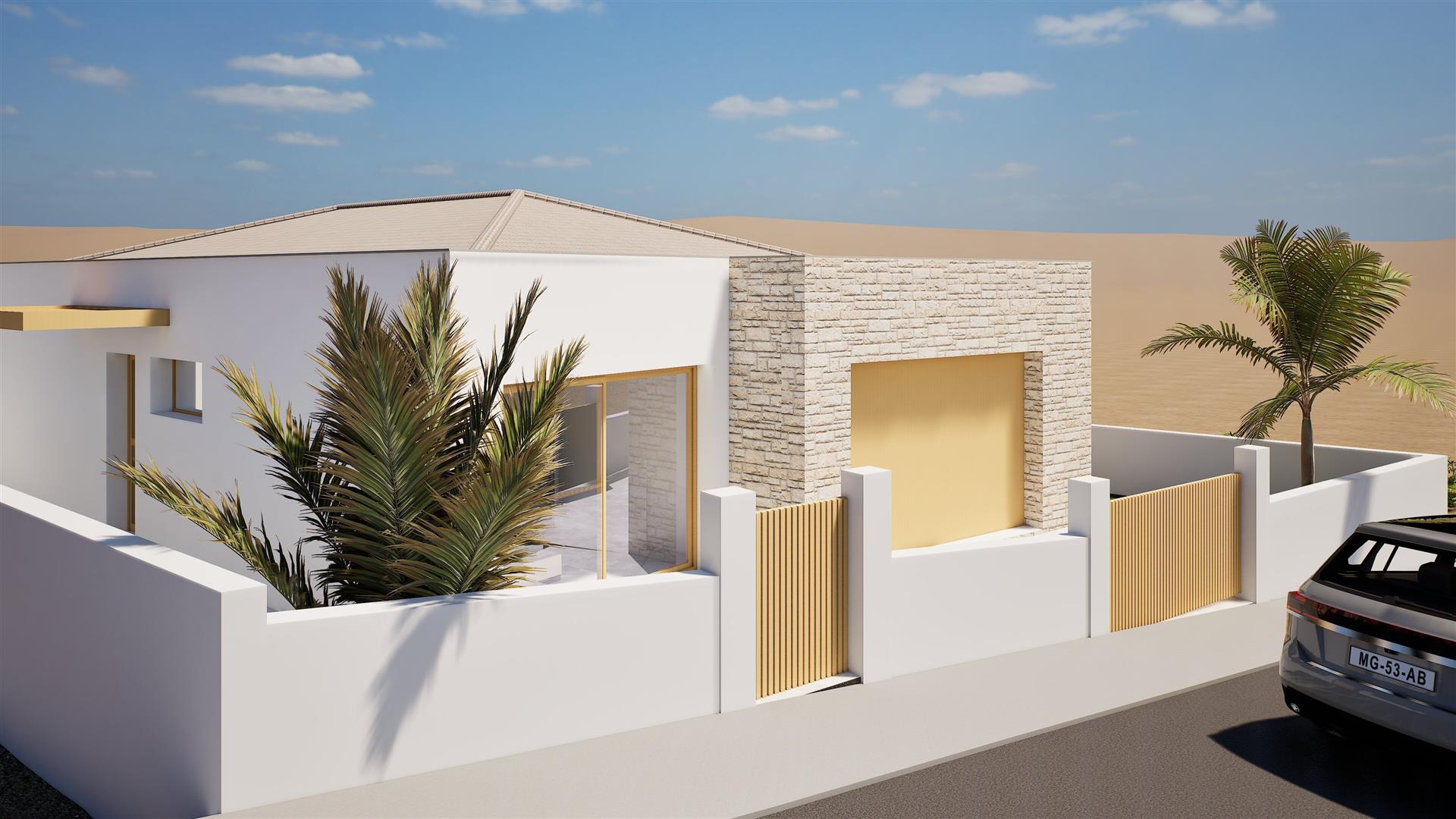 Gelijkvloerse villa met 2 slaapkamers en privézwembad in Porto Santo