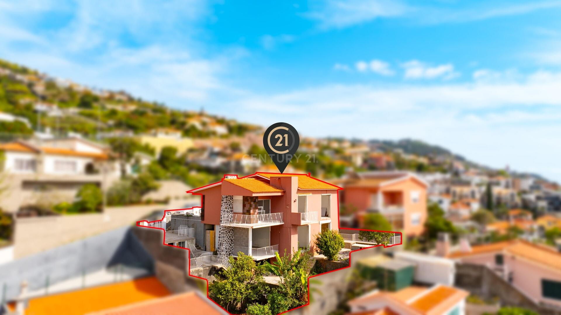 Villa in aanbouw (T3 + 1 slaapkamer) - Uitzicht op zee - Funchal
