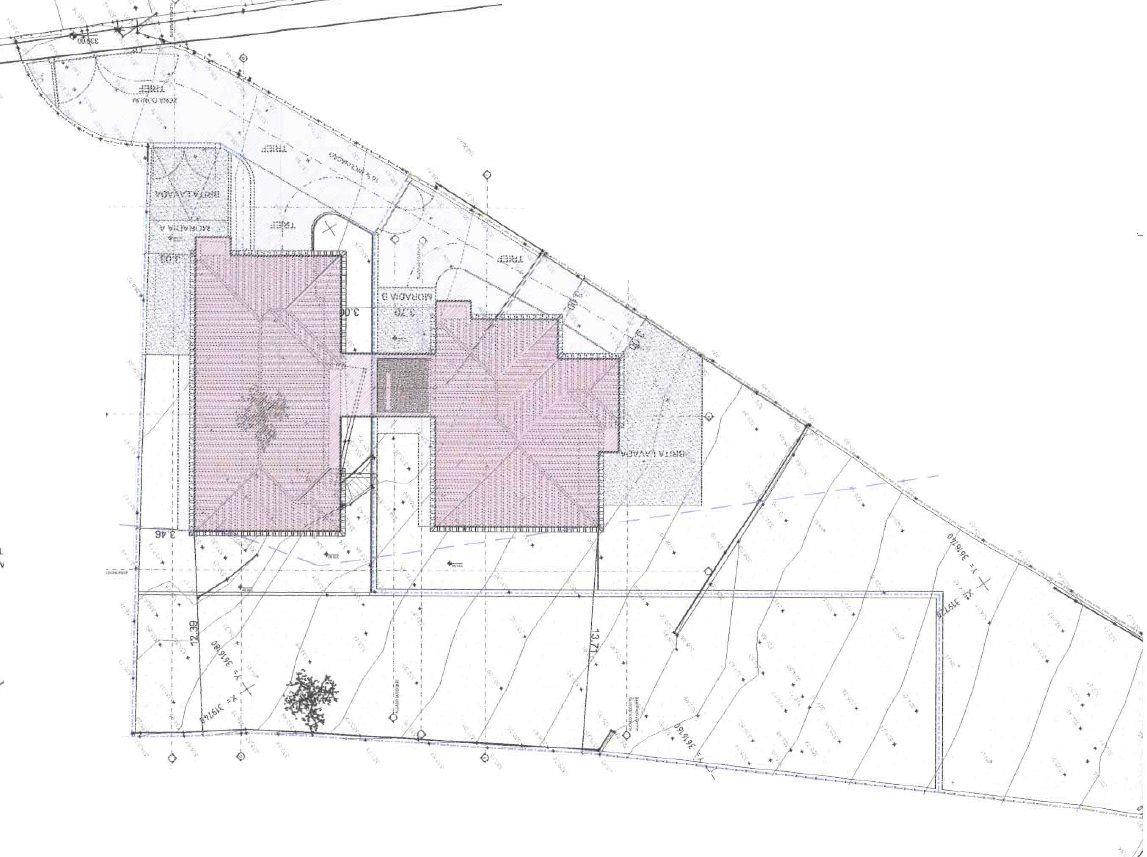 Perceel met goedgekeurd project voor twee villa's met panoramisch uitzicht