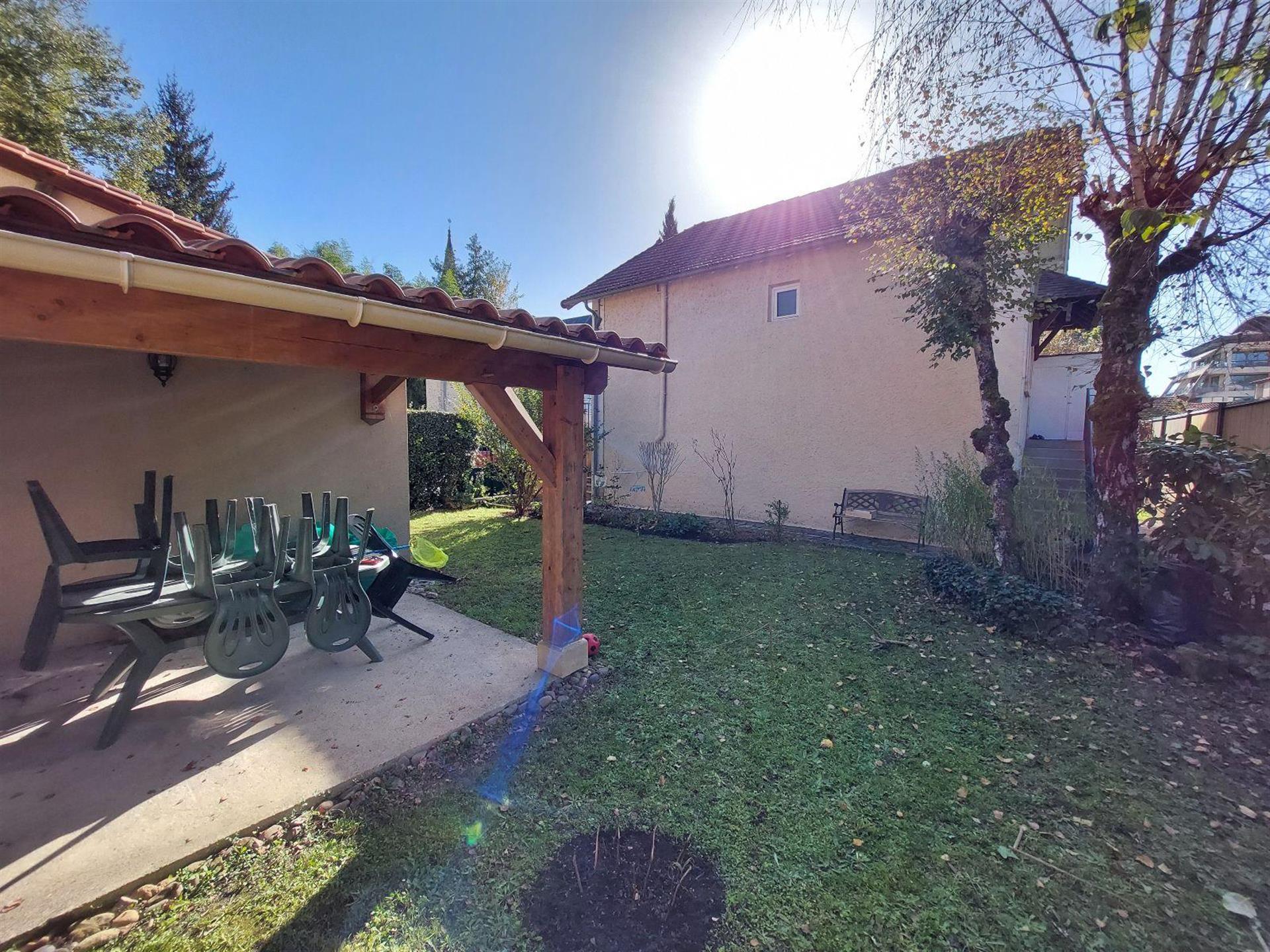 Village house with land and garage