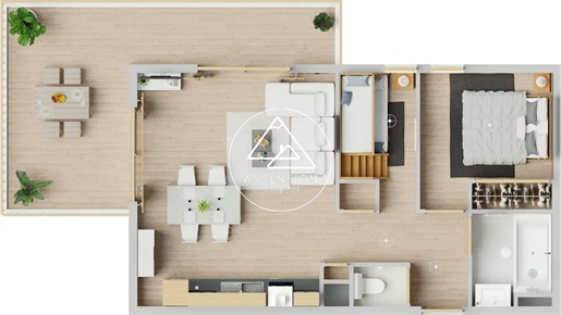 Nieuw appartement – 1 slaapkamer en berghoek – Morzine