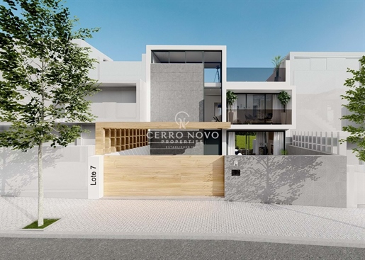 Moradia contemporânea de luxo em Faro, em fase final de construção