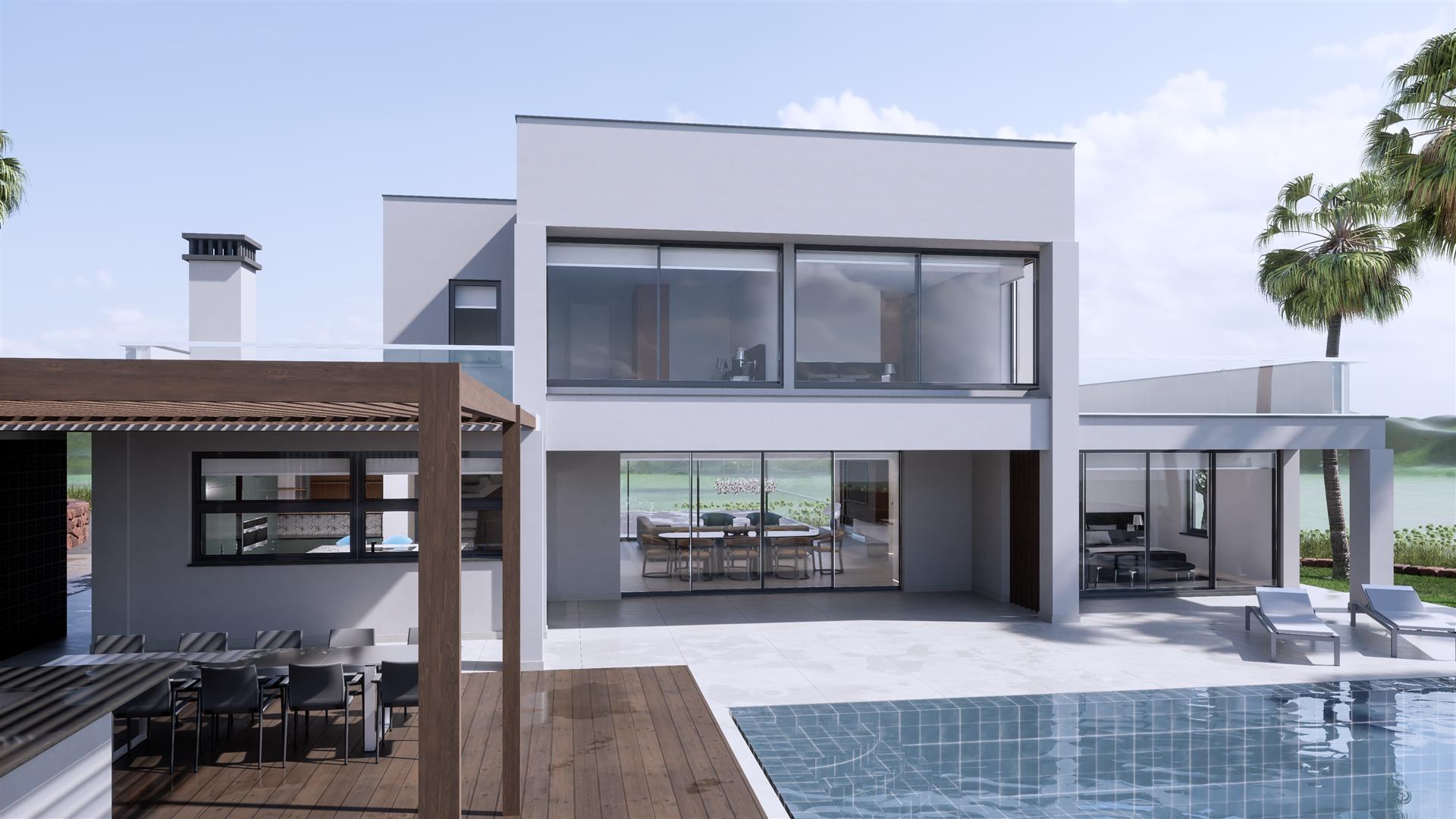 Moderne und bemerkenswerte Grundstücksvilla mit 10.000 m2 in Luxus-Urbanisation