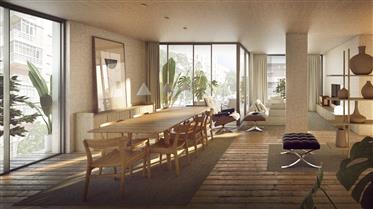 New T3 penthouse, with swimming pool and garage 2 cars, sea view 