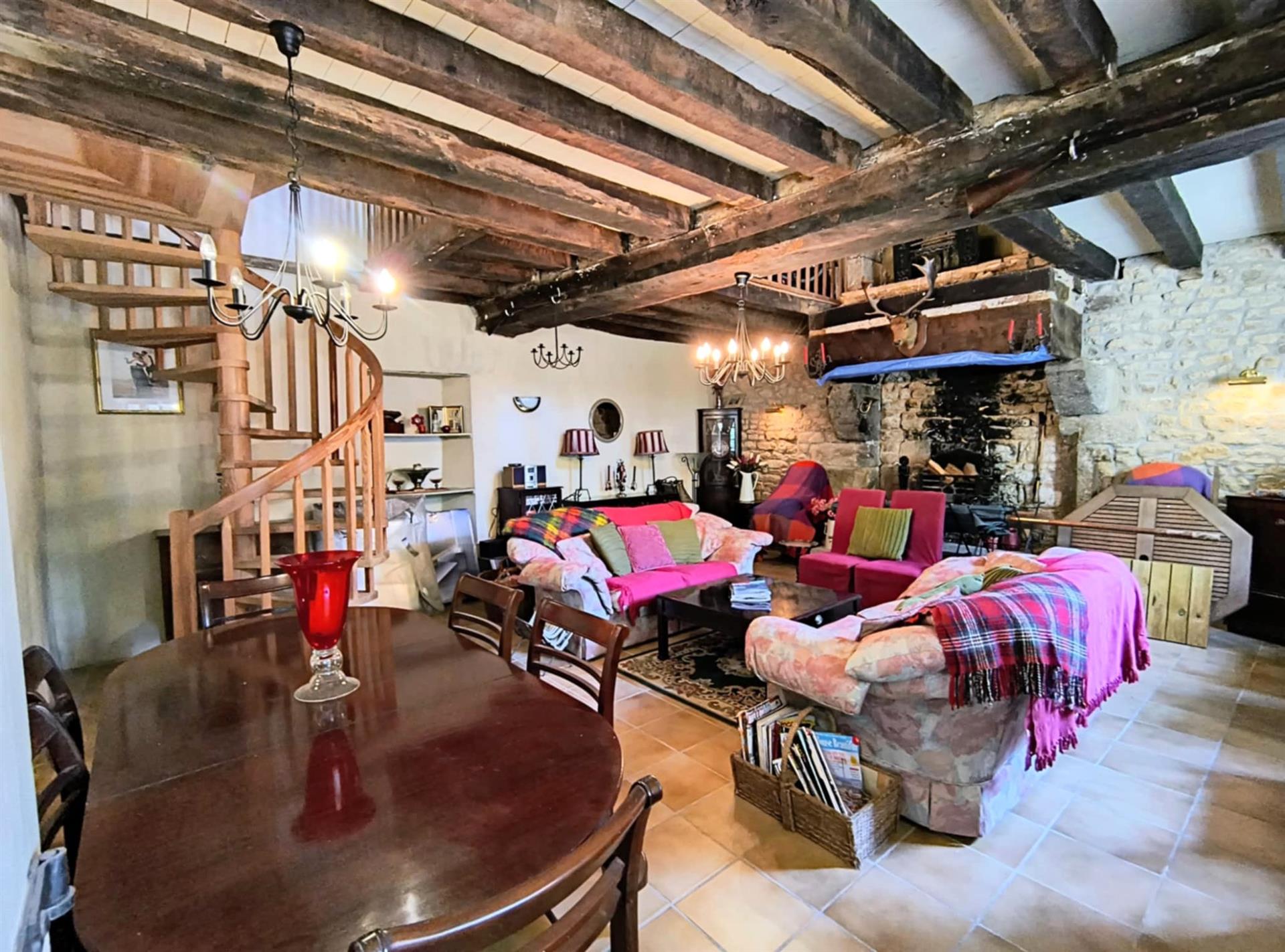 Detached character house with land and outbuildings in the countryside