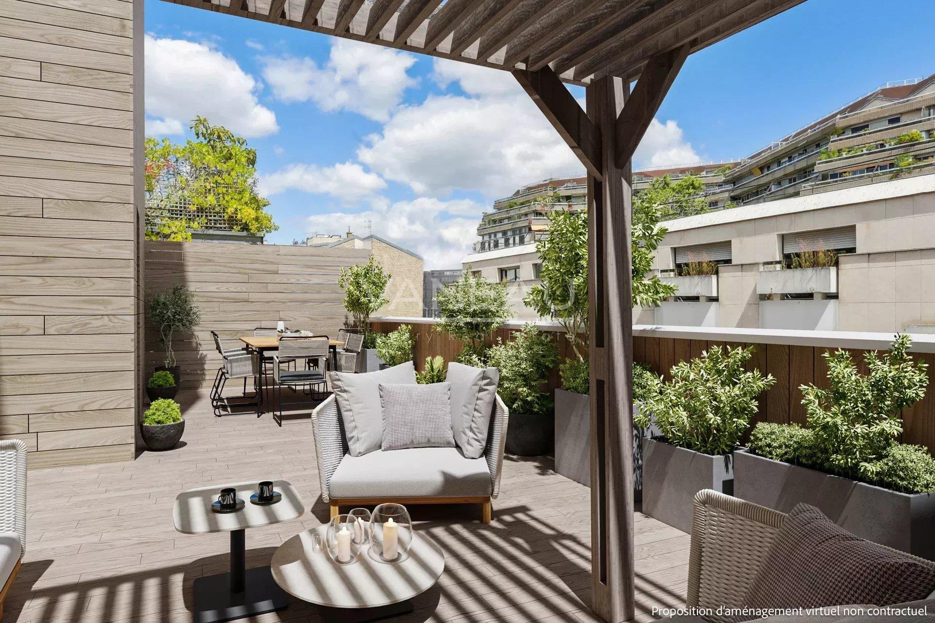 Vente Maison Architecte (275m²) Paris 15e avec ascenseur et rooftop (60m²)