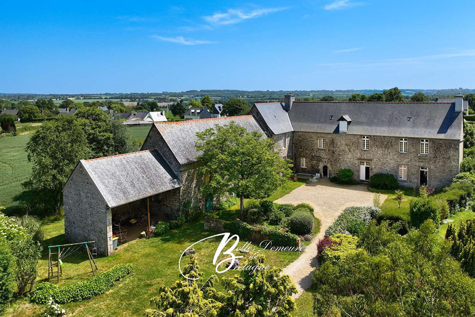 Elegant Manor and outbuildings at the gates of Tréguier Côtes d'Armor Brittany