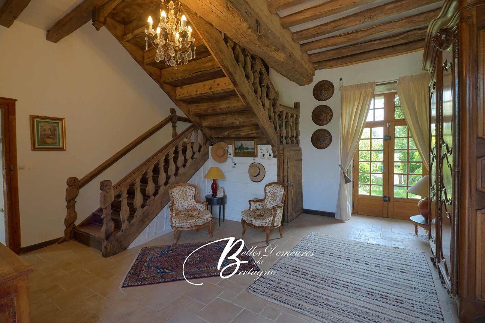 Elegant Manor and outbuildings at the gates of Tréguier Côtes d'Armor Brittany