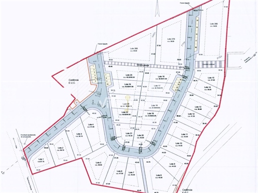 Land for 25 houses on individual plots and 30 apartments.