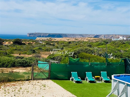 Maison avec piscine vue sur la mer près de la plage / Sagres/Portugal