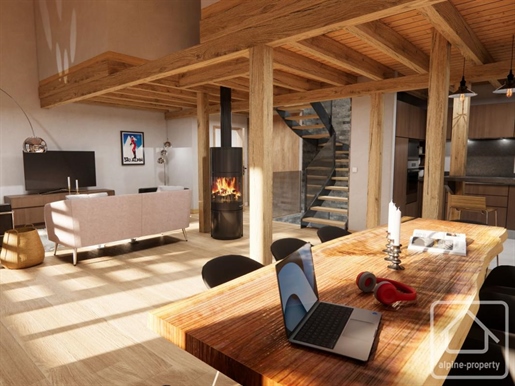 Ein luxuriöses Apartment mit 4 Schlafzimmern und 4 Bädern und einem Wellnessbereich in Les Praz de 