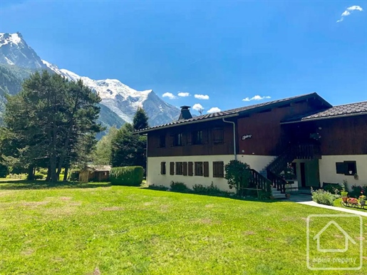 Sunny 3 bedroom garden apartment in Les Praz with cave and garage, walking distance to ski lift