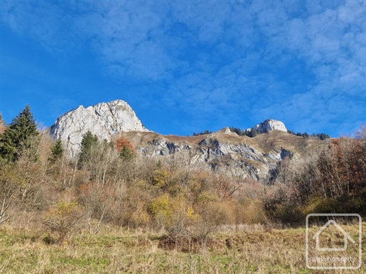 Un terrain de 821 m2 avec de belles vues, dont environ 275 m2 sont constructibles