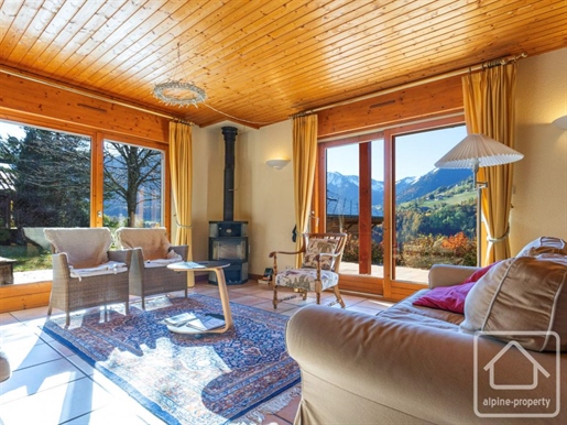 4 bedroom south facing chalet with superb views
