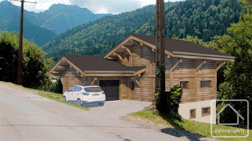 A brand new chalet, built off plan, in a sunny location not far from the centre of Abondance.