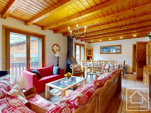 A large modern chalet split into individual apartments and close to the piste.