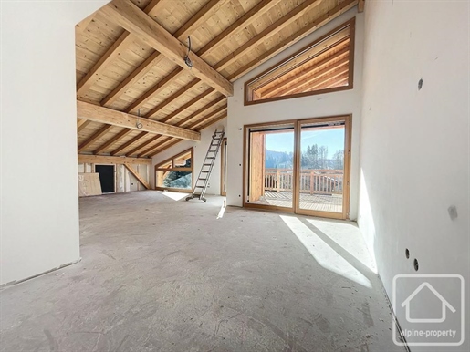 Rare: Spacious 4 bedroom apartment with views of the Aravis mountains plus parking, cave and ski loc