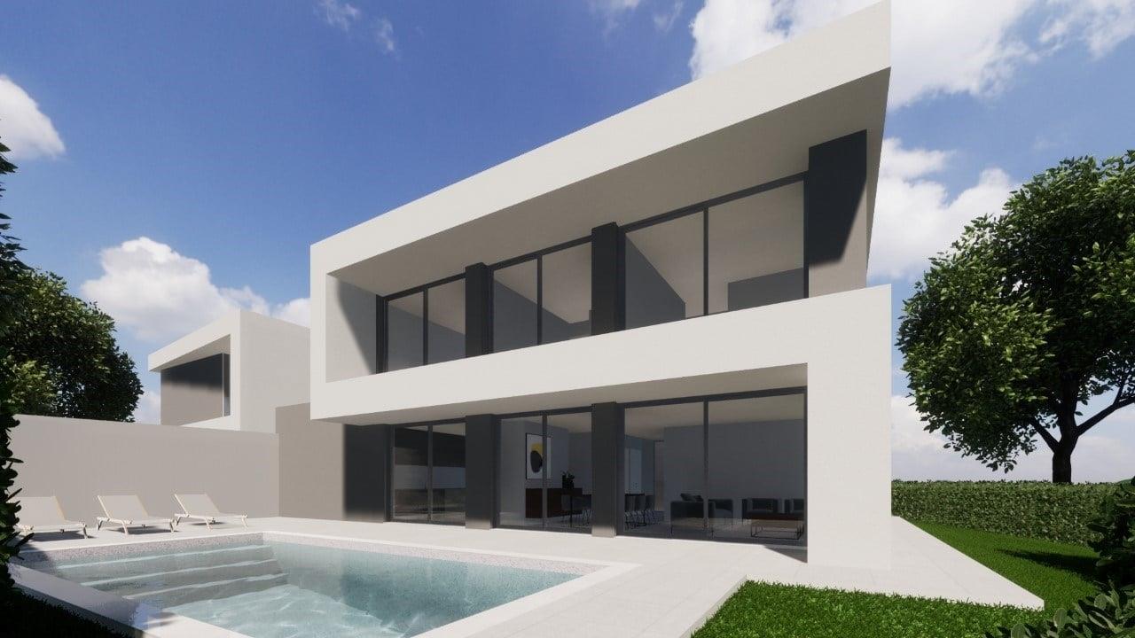 Villa en construction T3+1 avec piscine à vendre à Bela Vista, Lagoa