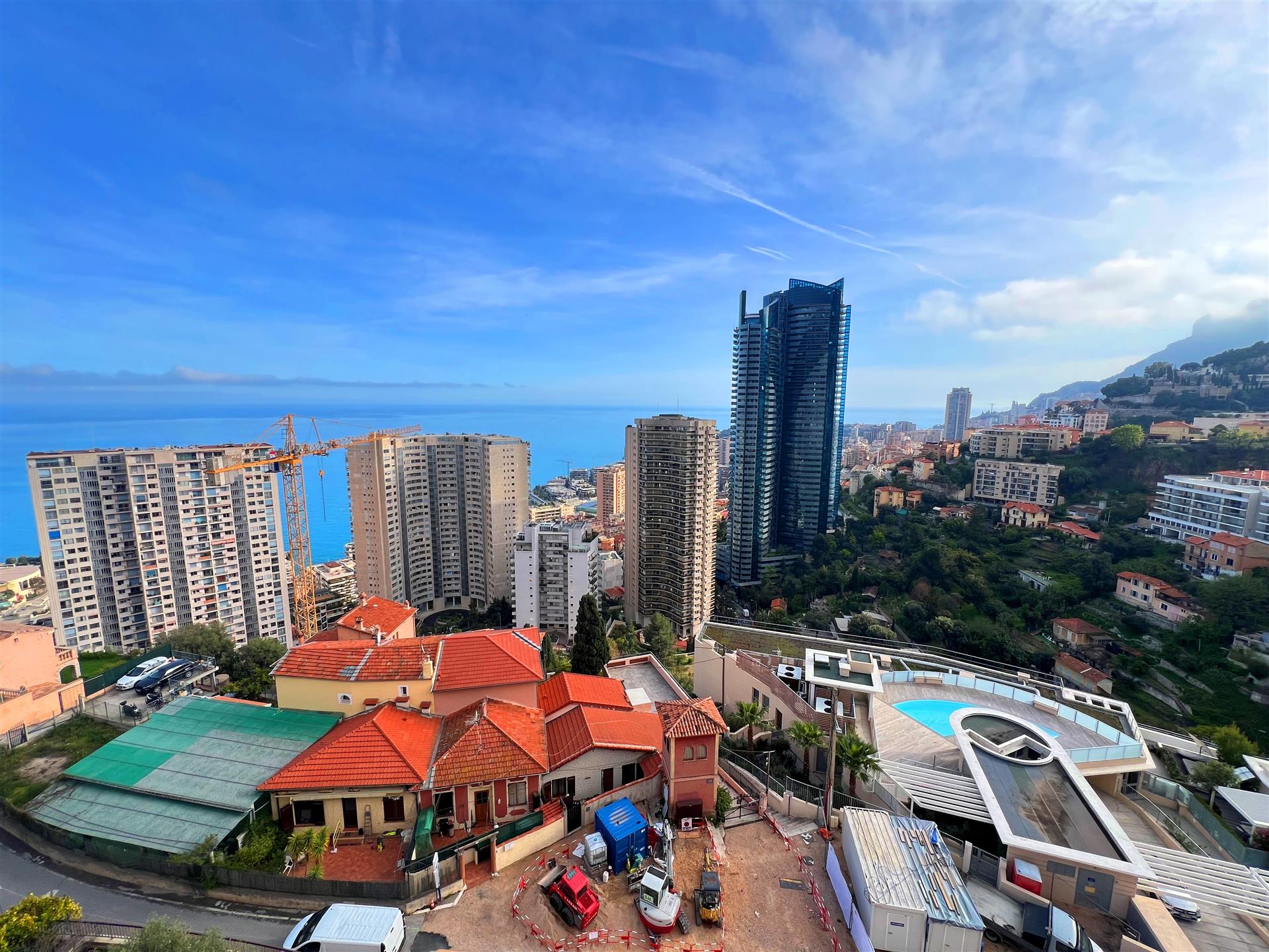 Close to Monaco, Terrace , sea view 