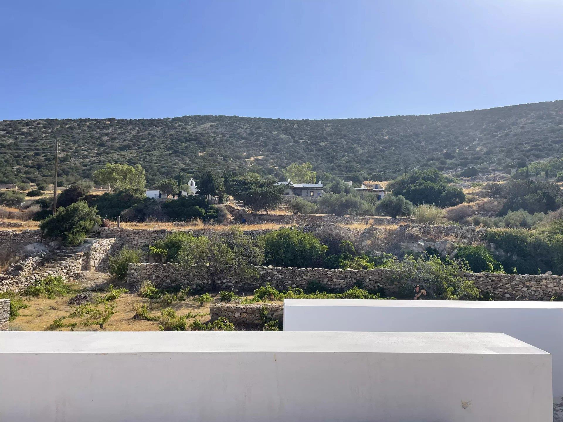 Elegant Stone Estate with Sea View – Agkairia, Paros