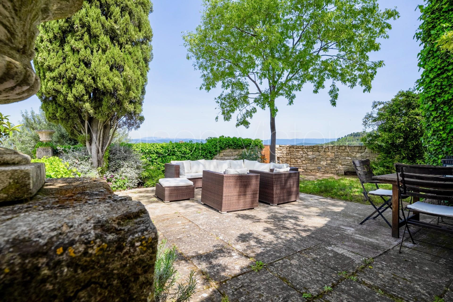 Alluring village house with pool and spectacular views.