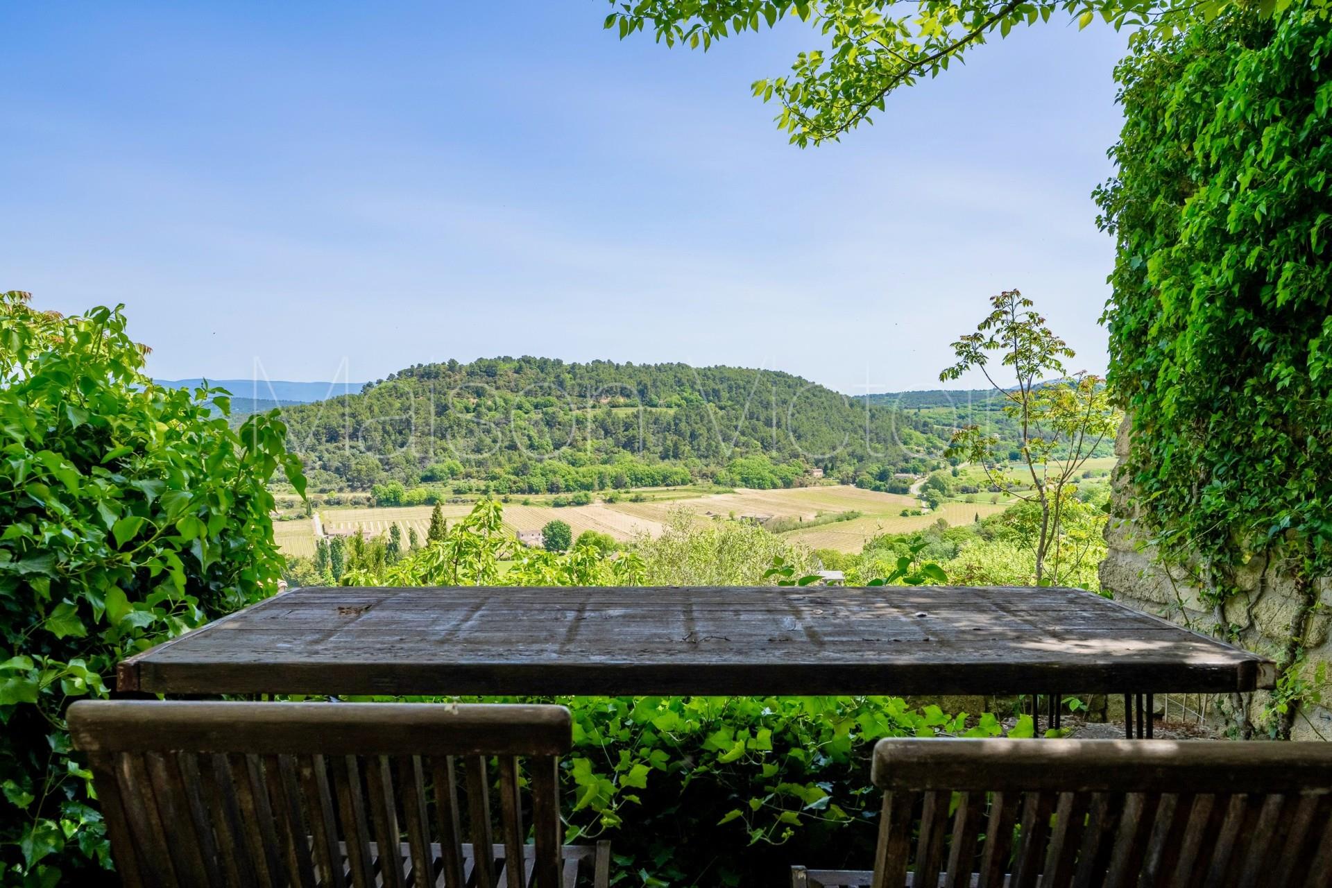 Alluring village house with pool and spectacular views.