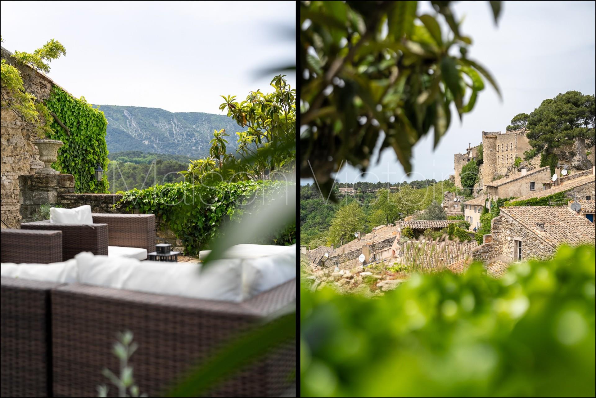 Alluring village house with pool and spectacular views.