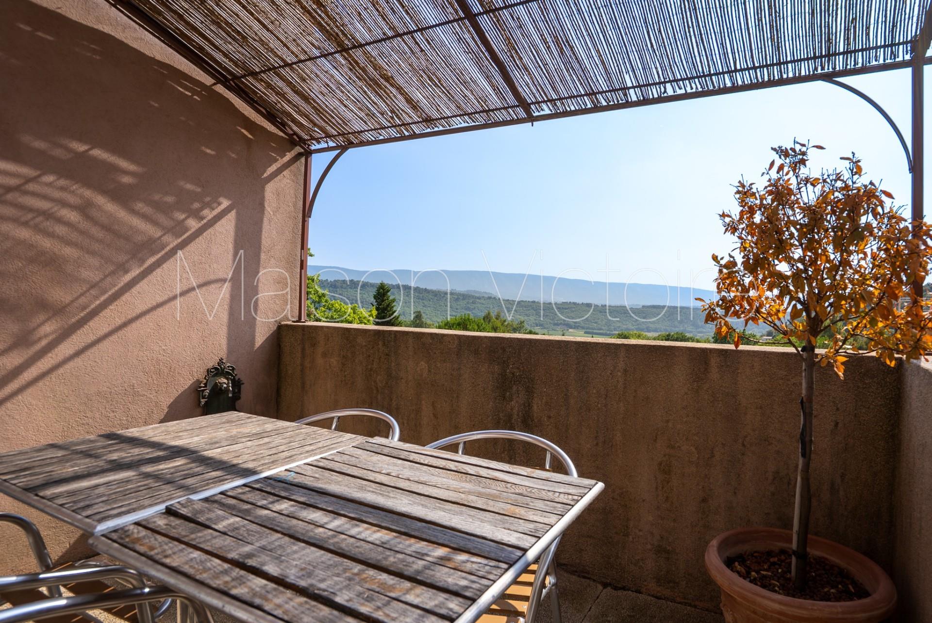 Light-Filled apartment with terrace and stunning Luberon view w