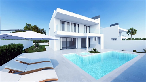 Elegante vrijstaande villa met 4 slaapkamers en zwembad in Algoz in de ontwikkeling "Sorrisa o Sol"