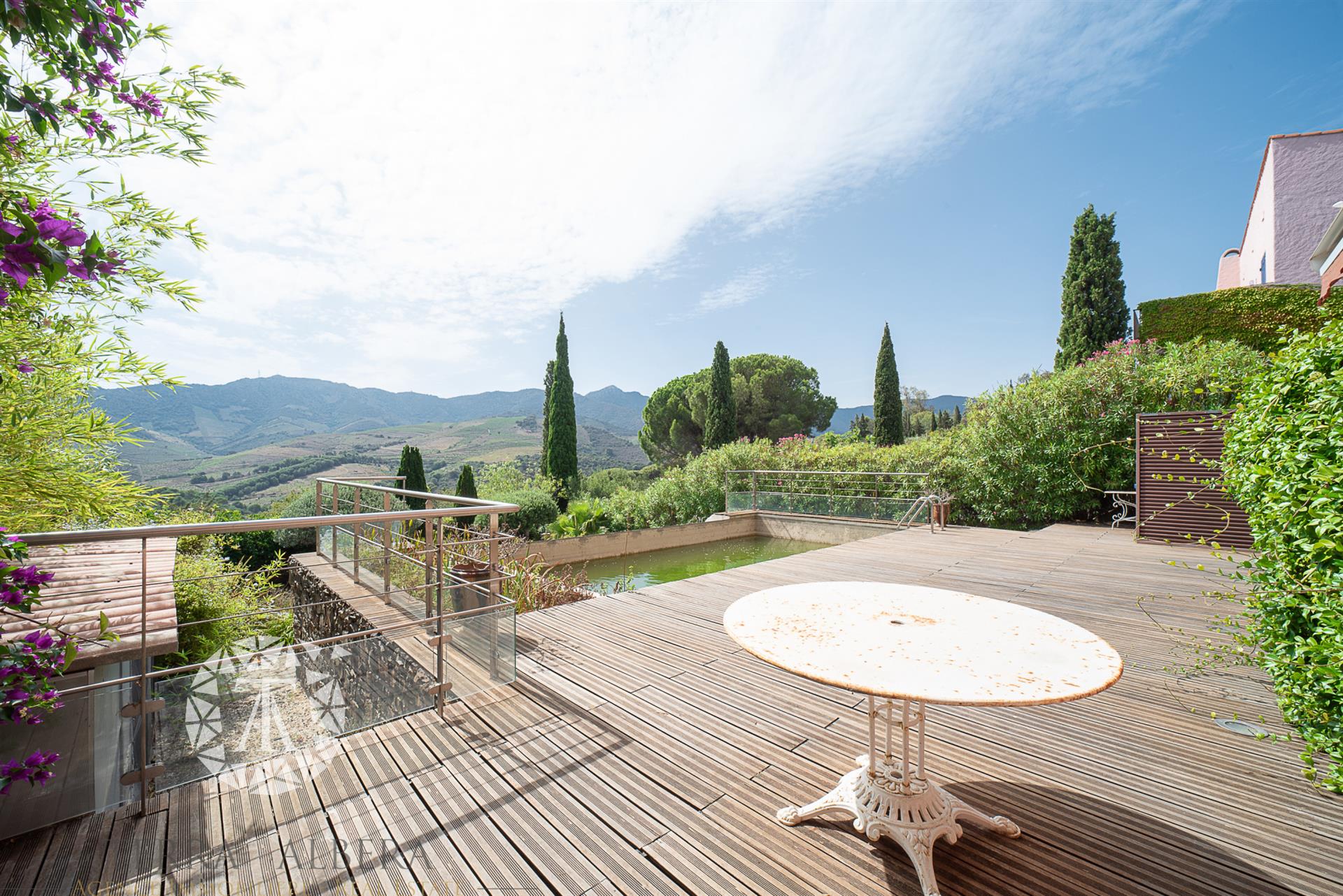 Magnificent villa facing the mountains