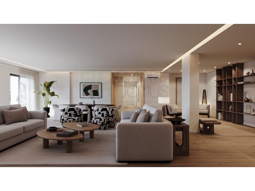Espaçoso apartamento T3, parqueamentos e terraços, em Cascais