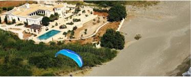 Lagada, Makrigialos:Una hermosa villa junto al mar con piscina de 72m2 y hermosa vista