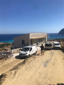 Beautiful house with stunning sea views under construction and almost completed.