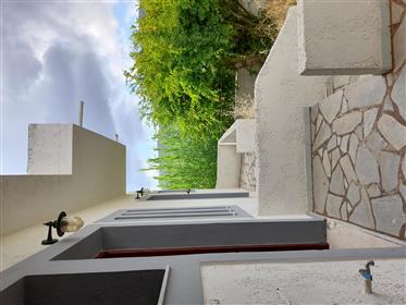 Palekastro-Sitia :  Une grande maison avec jardin et vue sur la mer depuis la terrasse sur le toit. 