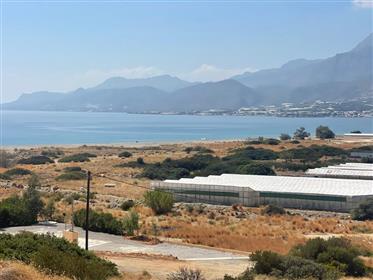 Incroyable terrain à bâtir à seulement 300 mètres de la mer à Lagada, Makry Gialos, Est de la Crète.